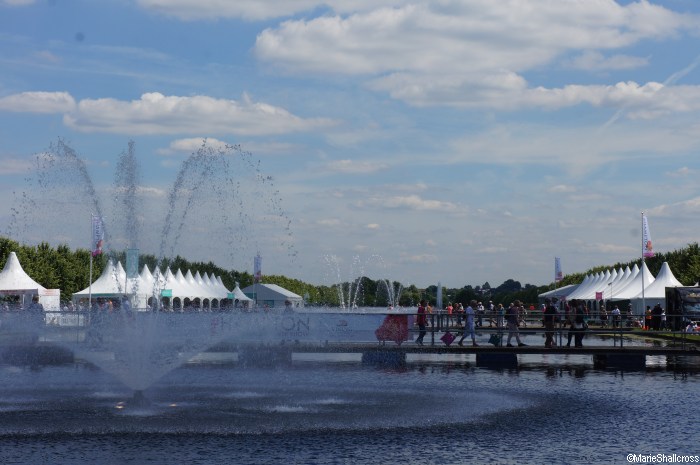 long water, pontoon bridges, RHS Hampton Court Flower Show 2016