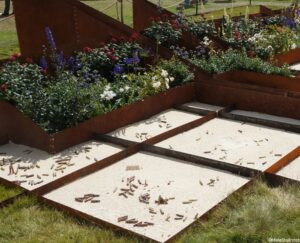 peacemaker garden, close up, show garden, RHS Hampton Court Flower Show 2016