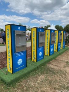 water fountains,Thames Water Flourishing Future Garden , RHS Hampton Court Garden Festival 2019