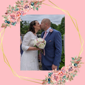 bride & groom, peonies and weddings