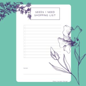 Seeds I Need printable